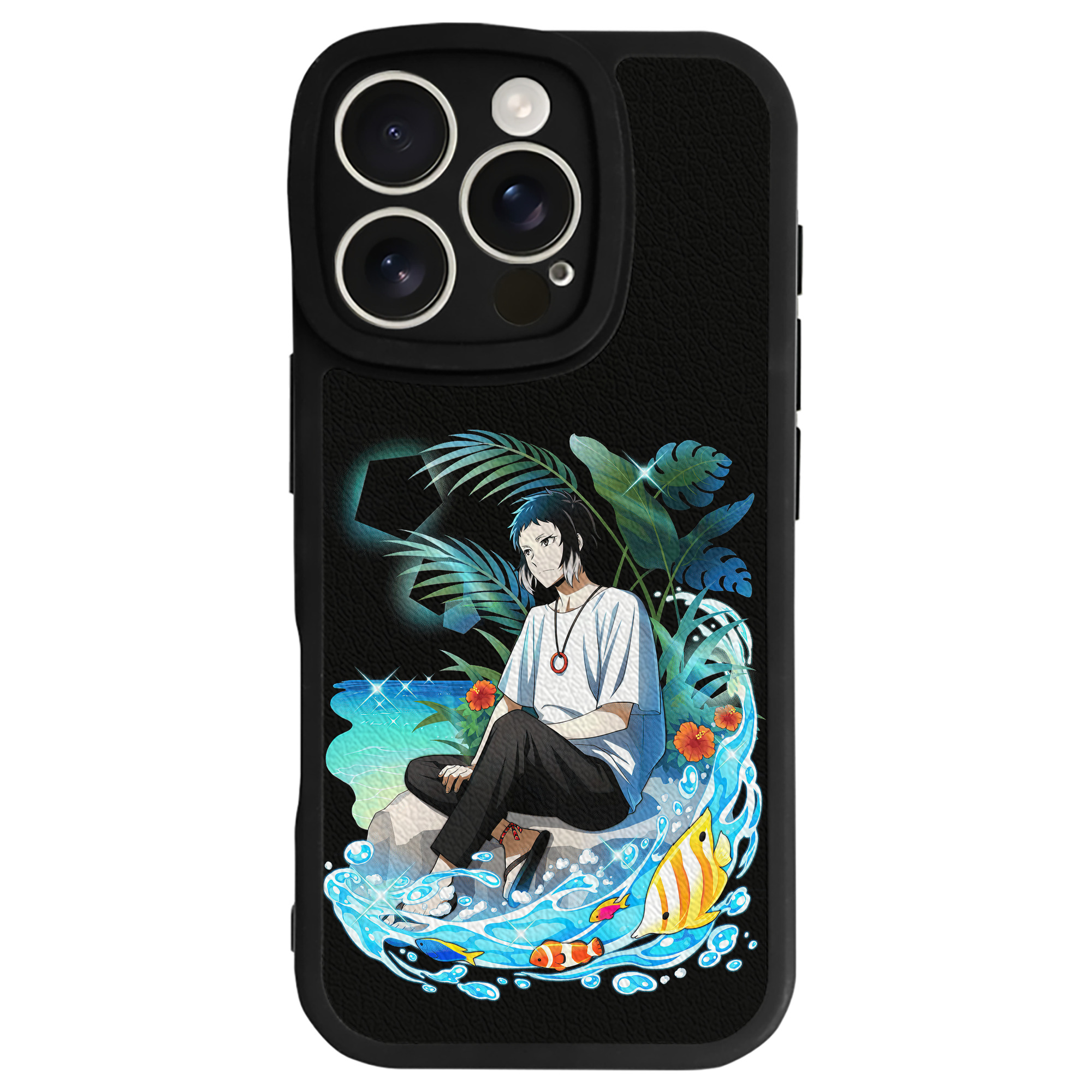 （画像用） 文豪ストレイドッグス Bungo Stray Dogs 【iPhone 16シリーズ対応】シリコンスマホケース（レザー調） 材質：シリコン